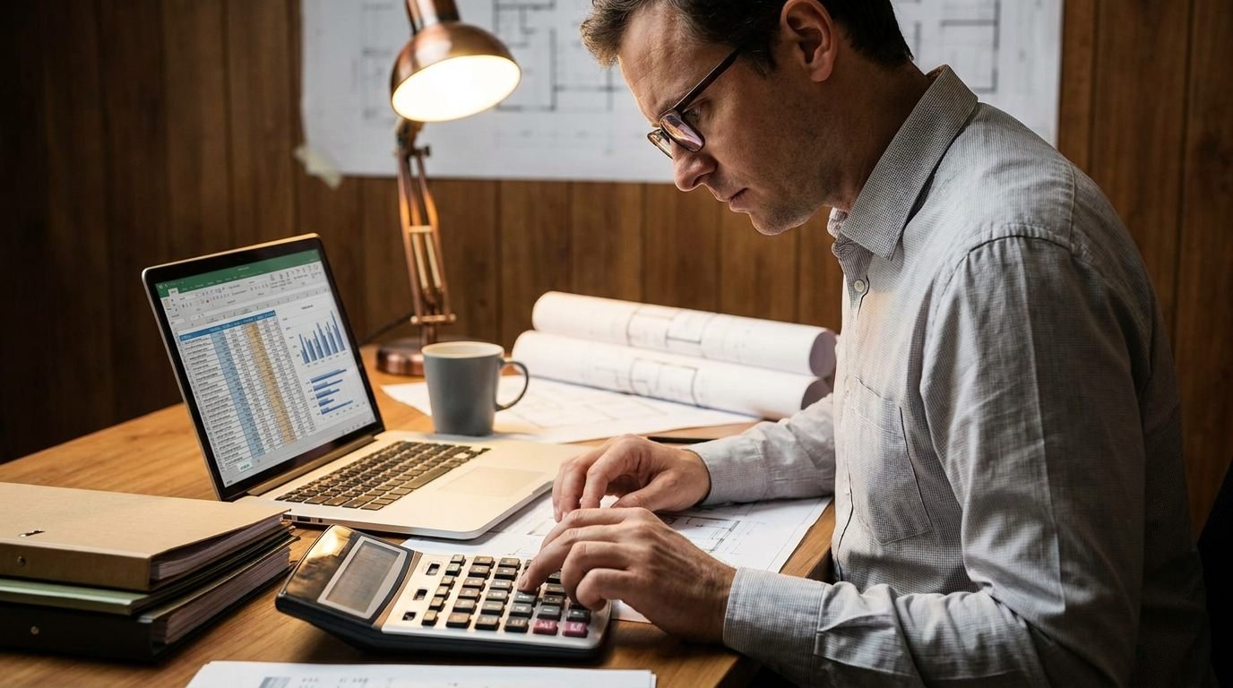 Seguimiento económico de la obra revisando previsto, real y certificado en el ordenador